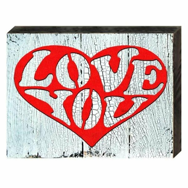 Clean Choice Love You Heart Art on Board Wall Decor CL3501304